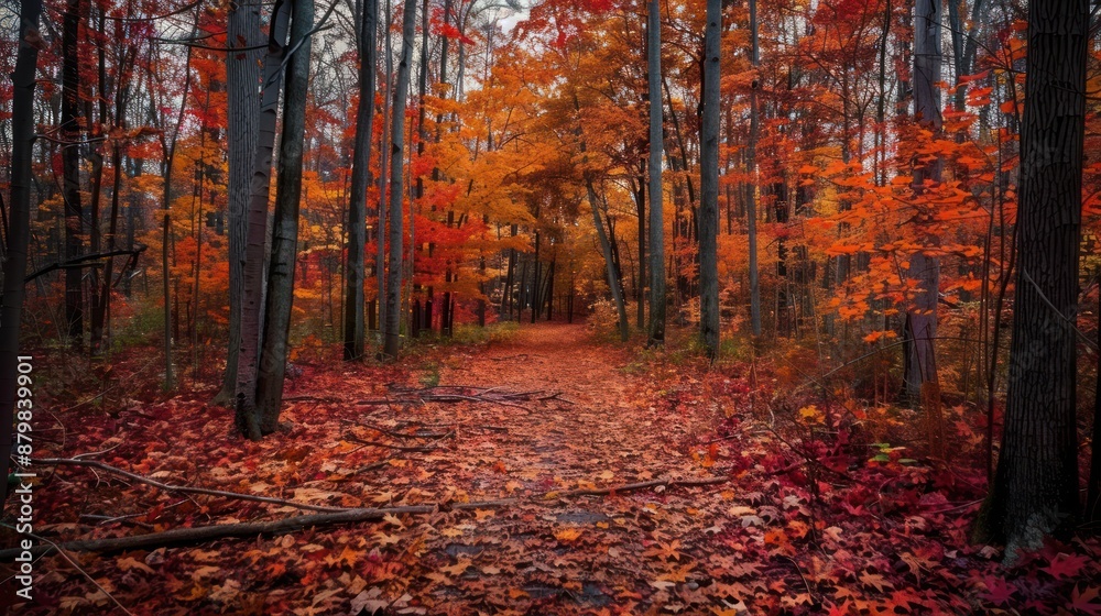 Obraz premium Autumn Forest Path