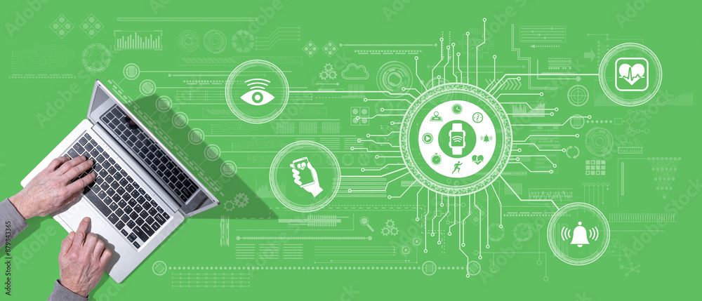 Concept of wearable technology Concept of wearable technology