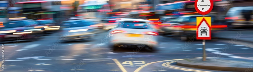 Blurred City Traffic Abstract. Blurred City Traffic Abstract.