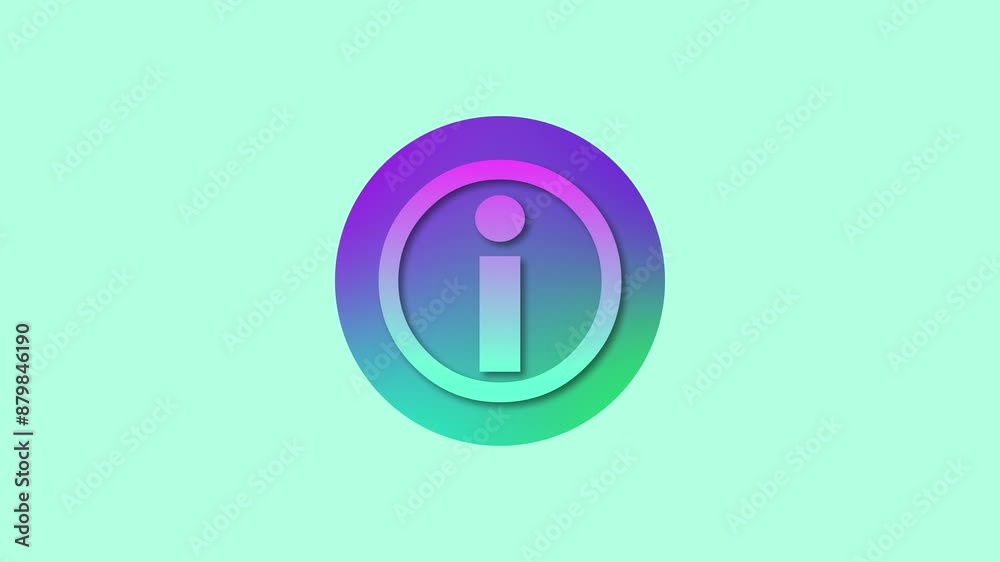 Help desk icon colorful simple shape circle animation Help desk icon colorful simple shape circle animation