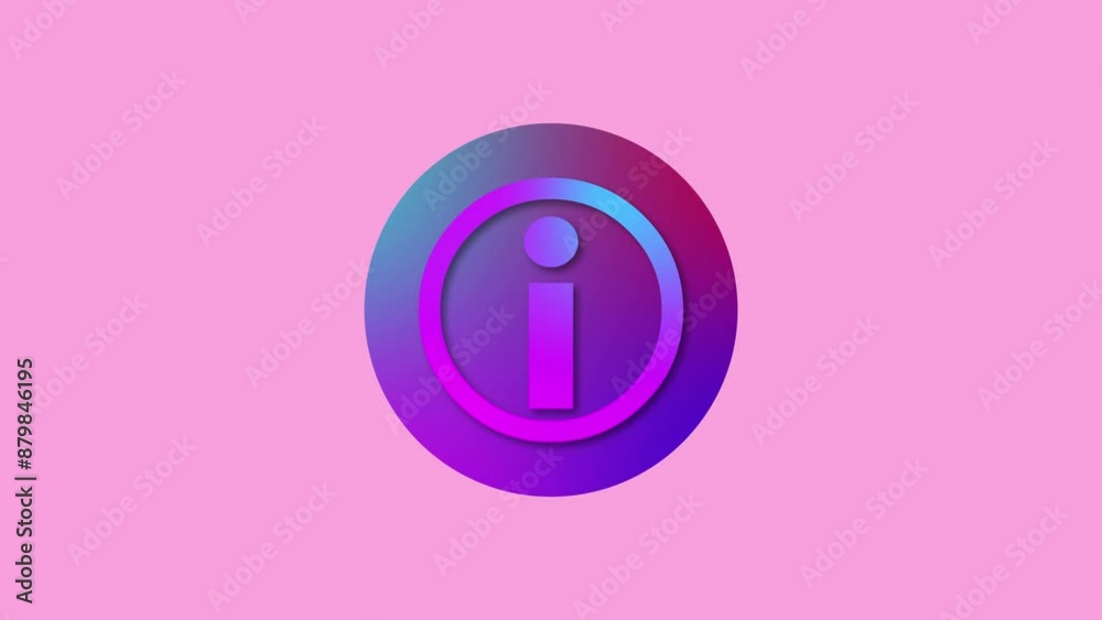 Help desk icon gradient colorful simple shape circle animation Help desk icon gradient colorful simple shape circle animation