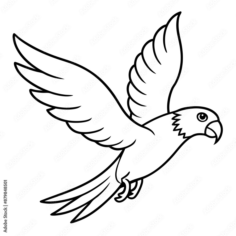 eclectus parrot bird flies icon vector eclectus parrot bird flies icon vector