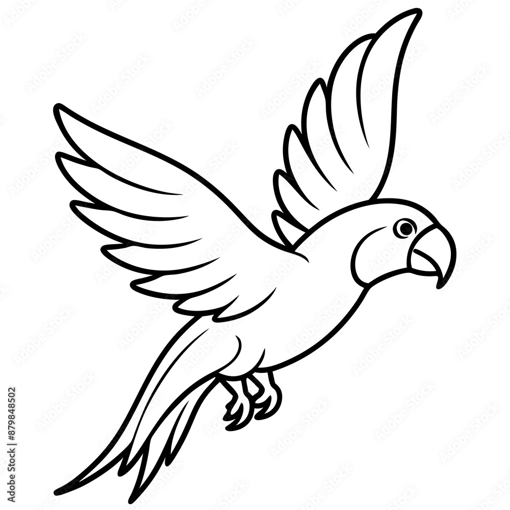 eclectus parrot bird flies icon vector eclectus parrot bird flies icon vector