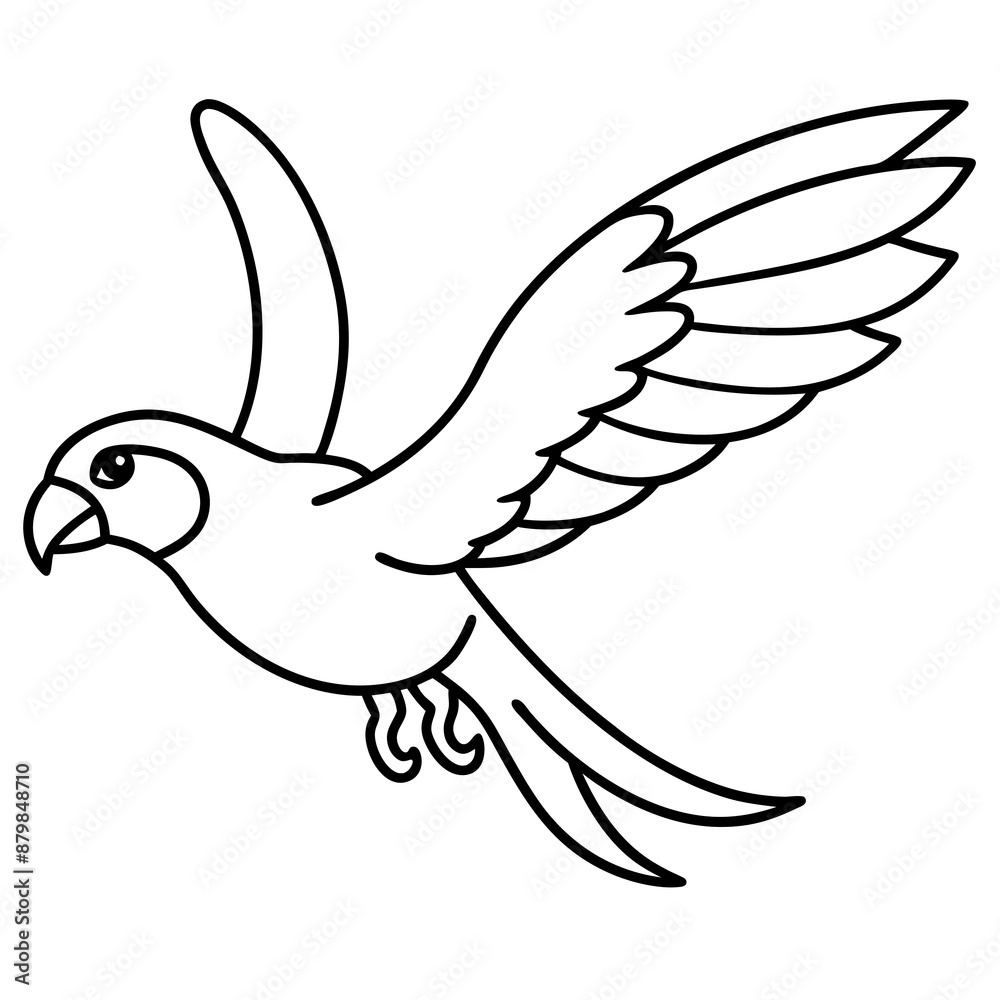 eclectus parrot bird flies icon vector eclectus parrot bird flies icon vector