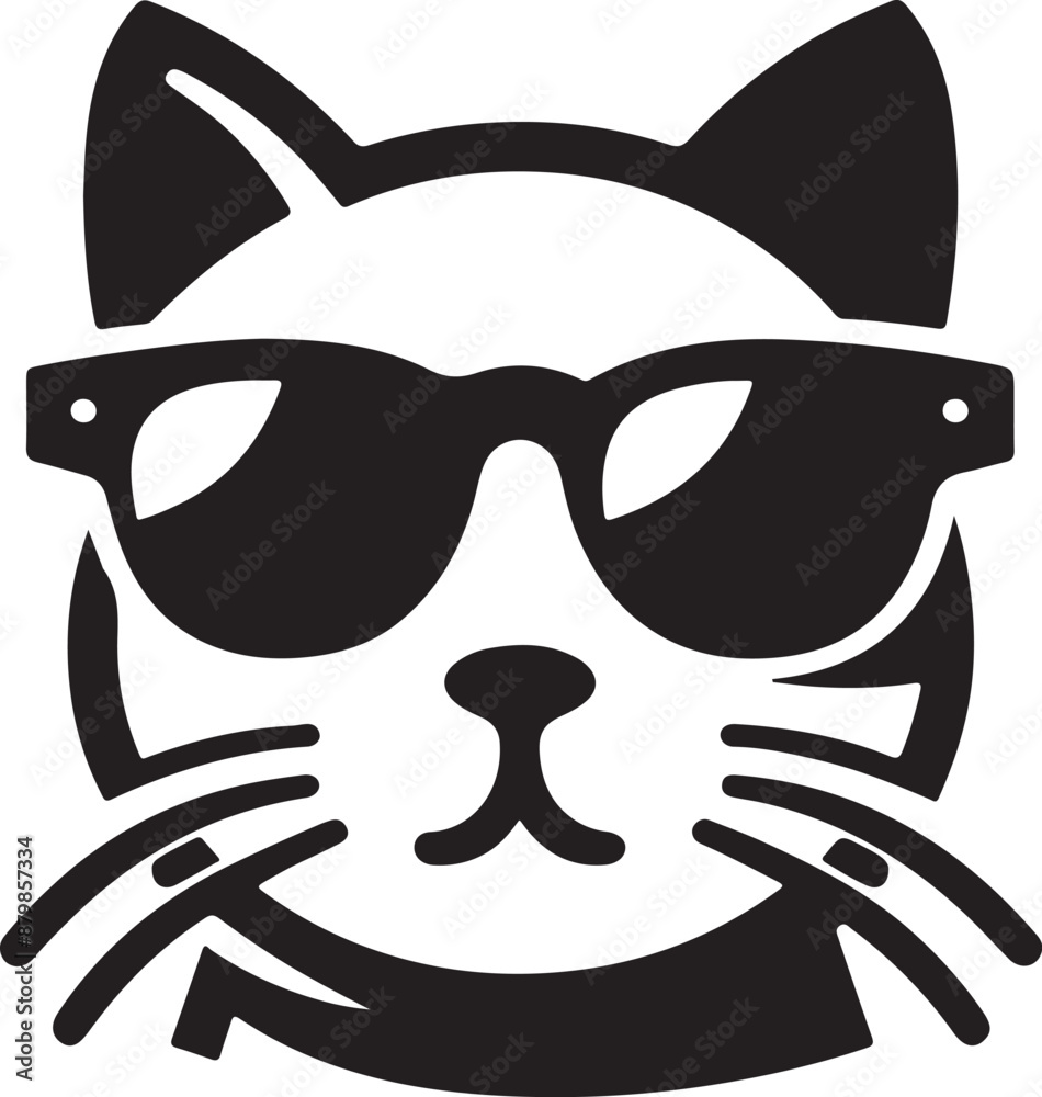 Cat vector icon logo design art Cat vector icon logo design art