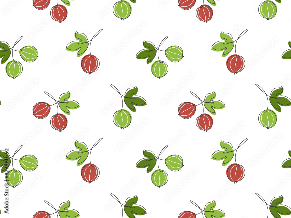 Abstract cute Gooseberry seamless Pattern. Summer organic fresh ripe garden Berry background. Healthy Food illustration. Fruit doodle pattern for package, label, cover print Abstract cute Gooseberry seamless Pattern. Summer organic fresh ripe garden Berry background. Healthy Food illustration. Fruit doodle pattern for package, label, cover print