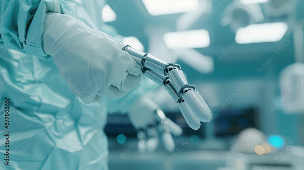 In a hightech operating room In a hightech operating room