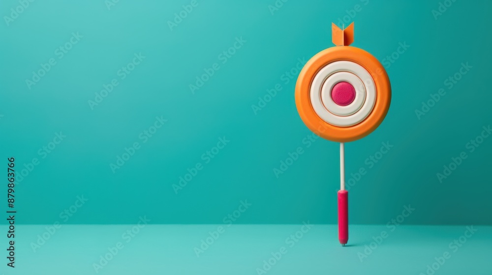 A high-quality image of an orange target, set against a plain background to emphasize the central theme. The image offers plenty of copy space for adding text or graphics related to business, A high-quality image of an orange target, set against a plain background to emphasize the central theme. The image offers plenty of copy space for adding text or graphics related to business,