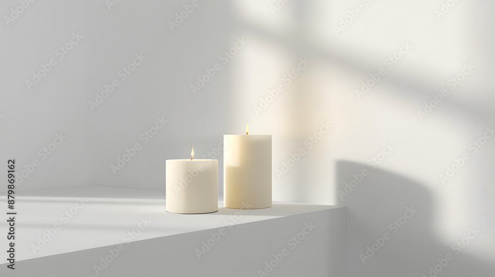 white candle on the table white candle on the table