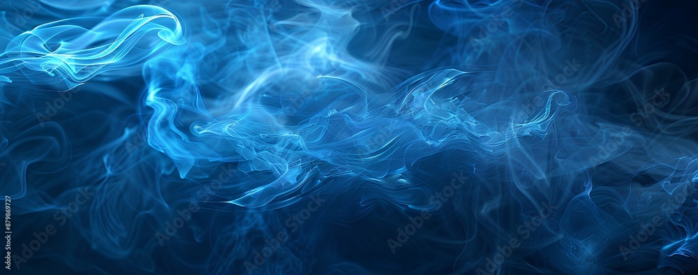 Blue smoke background, smoke effect, blue fire background Blue smoke background, smoke effect, blue fire background
