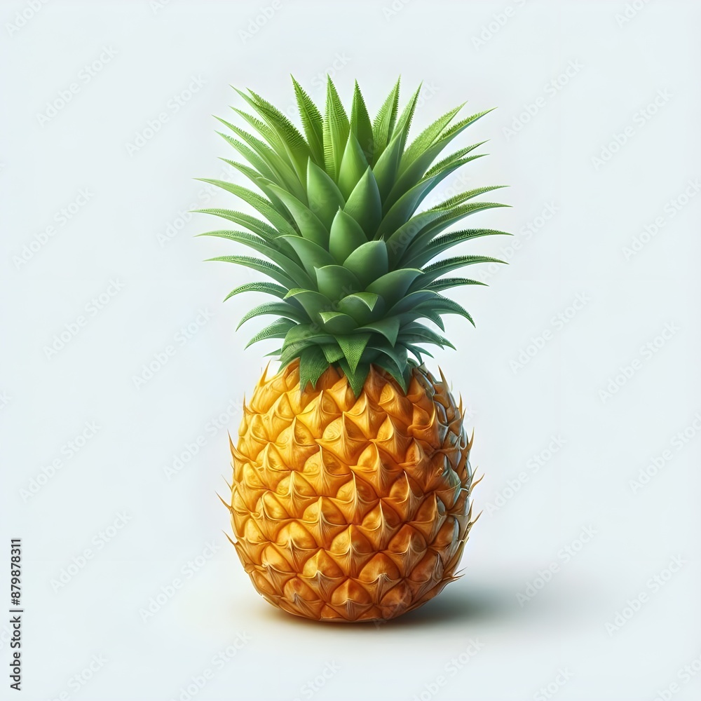 Fototapeta premium pineapple on white background