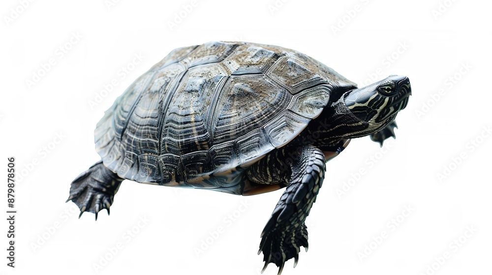 Sea turtle isolated on white background Isolated white background Sea turtle isolated on white background Isolated white background