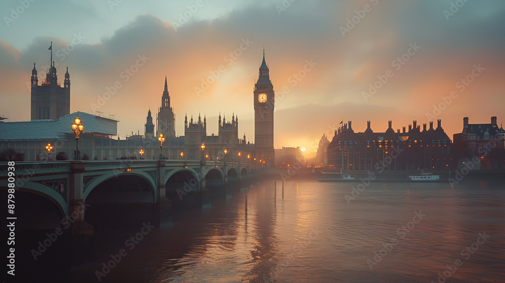 Fototapeta premium London, UK's Big Ben and the Houses of Parliament