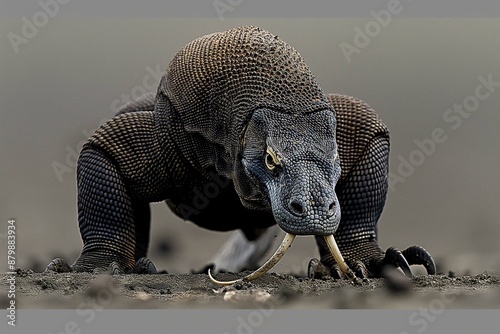 Komodo Dragon in natural environment photo