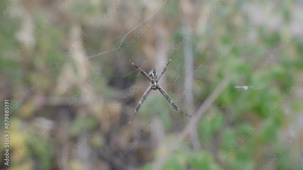 Video about Andros cross spider - Argiope keyserlingi Video about Andros cross spider - Argiope keyserlingi