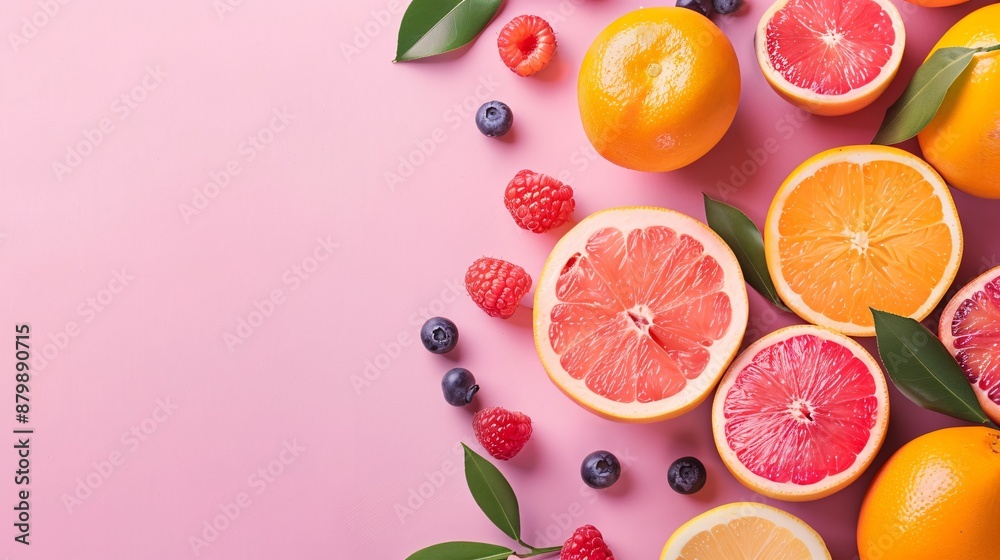 Fruit mix on a colorful background. A delicious and nutritious food choice. Fruit mix on a colorful background. A delicious and nutritious food choice.