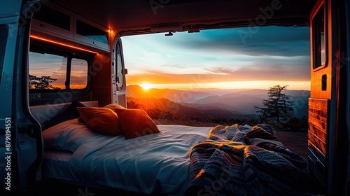 Van life as seen through the lens of solitude and community, contrasting moments of isolation and connection