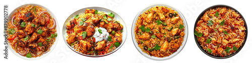 Chicken Tikka Biryani clipart collection, symbol, logos, icons isolated on transparent background