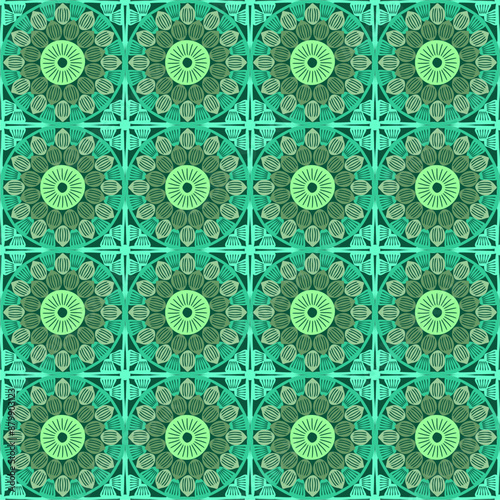 Pattern with crochet granny square wallpaper handmade decorative art design print 