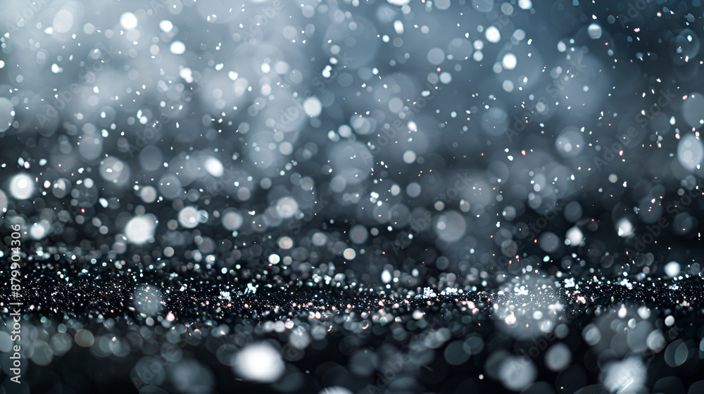 Snowflakes falling against a dark background Snowflakes falling against a dark background