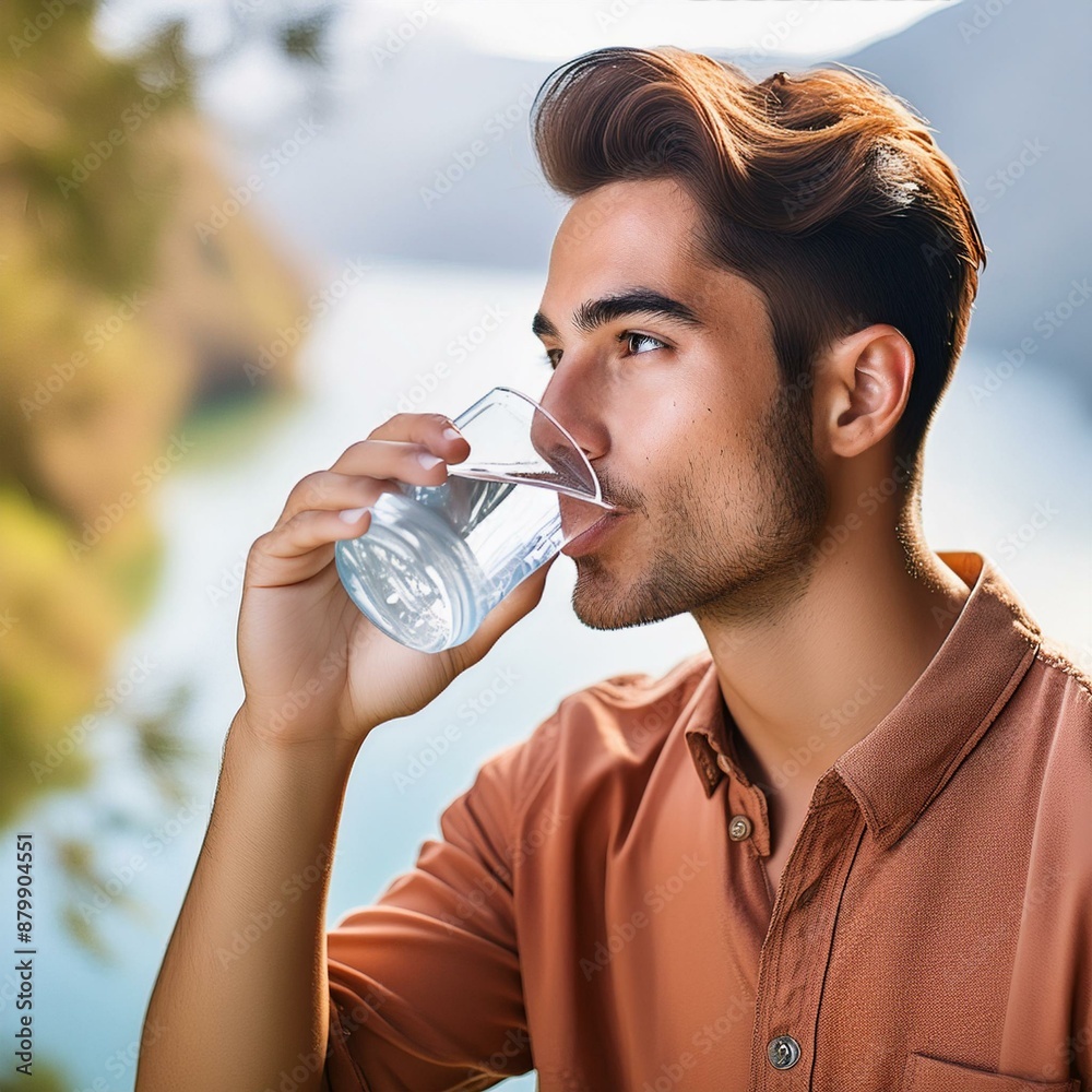 person drinking water person drinking water