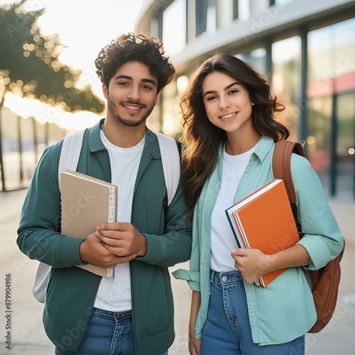 students with books