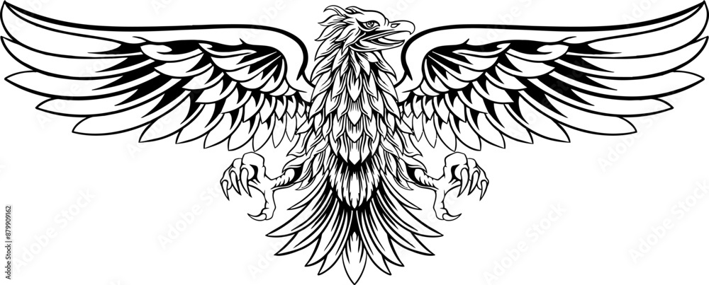 Eagle Line Art Illustration Eagle Line Art Illustration