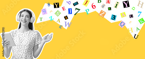 Young woman with tablet com...