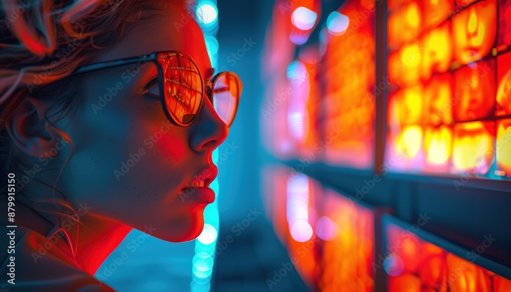 Obraz premium head with fire