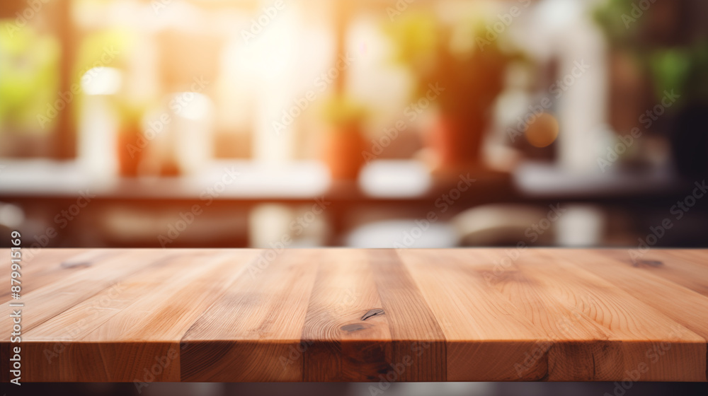 Wooden table on blurred kitchen bench background. Empty wooden table and blurred kitchen background
Wooden table on blurred kitchen bench background. Empty wooden table and blurred kitchen background