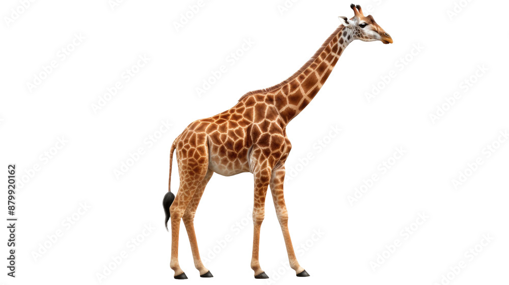 Fototapeta premium giraffe isolated on a transparent background
