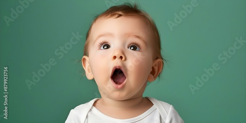 Developmental Milestones Infant's Progress in Babbling, Cooing, and Communication Skills. Concept Infant Milestones, Babbling Progress, Cooing Development, Communication Skills