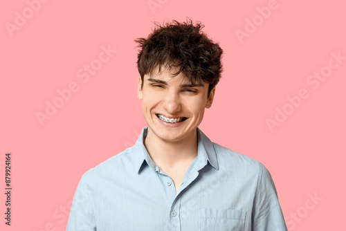 Handsome young man in styli...