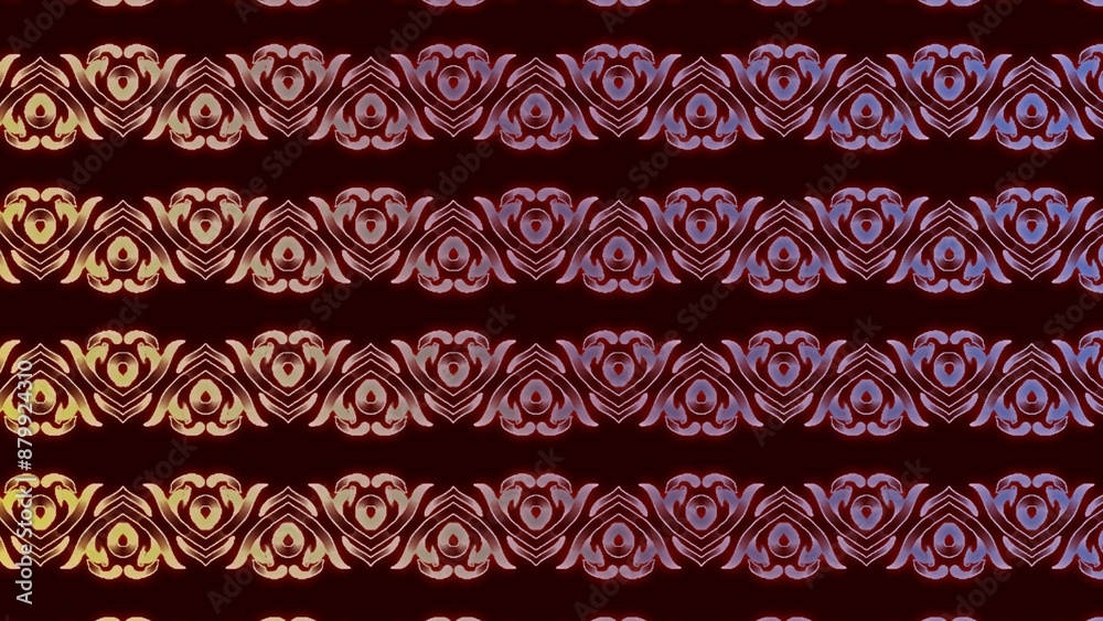 Seamless pattern background design with ornament motifs Seamless pattern background design with ornament motifs