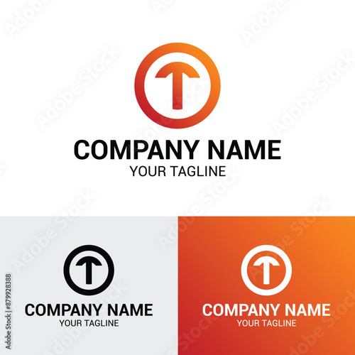 OT TO letter initial logo design template 