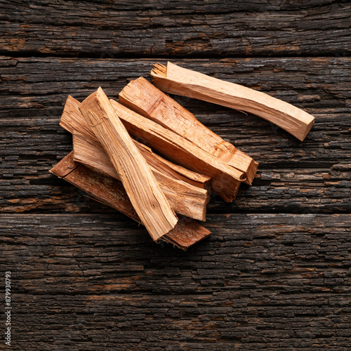 Dried organic chaparro sticks - Castela texana photo