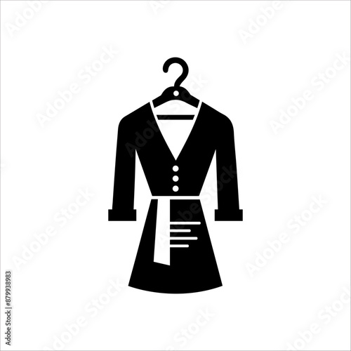 Dress silhouette design vector eps