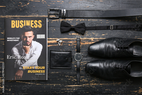 Magazine with male shoes, w...
