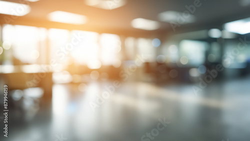 Wallpaper Mural Blurred Office Space with Natural Light and Bokeh Effect Torontodigital.ca