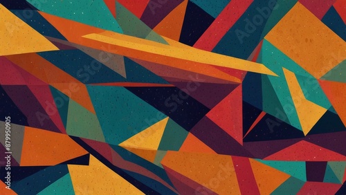 Wallpaper Mural Abstract background with geometric lines Torontodigital.ca