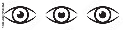 Eye icon, eyeball icon