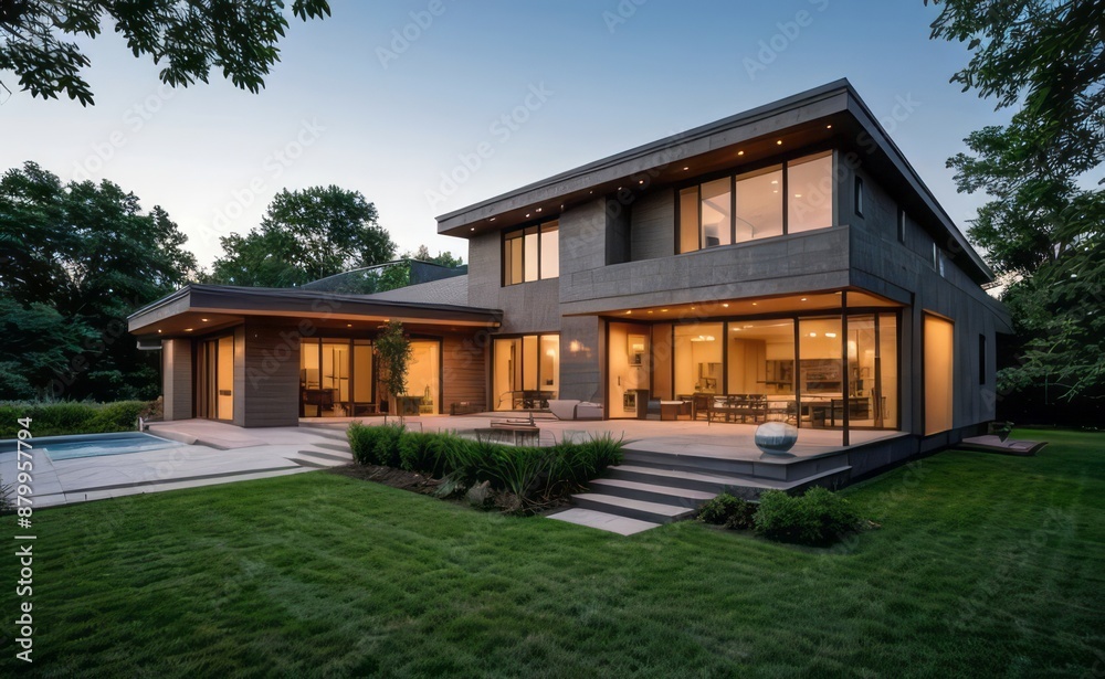 modern exterior home made with glasses modern exterior home made with glasses
