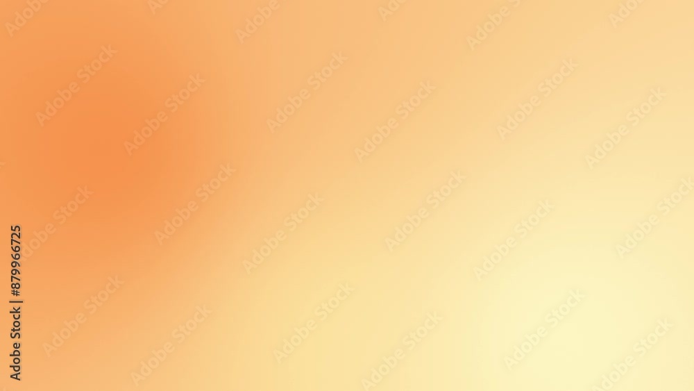 Abstract animated orange yellow pastel gradient motion background video loop 4K	