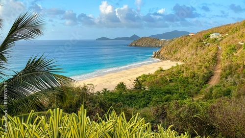 British Virgin Islands mountain beach