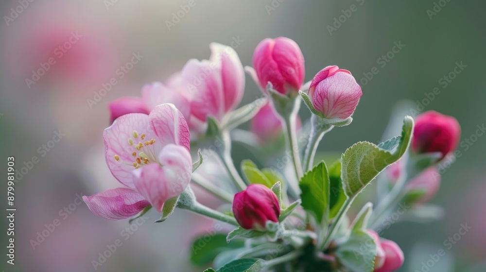 Macro view of Apple Blossoms and Buds Macro view of Apple Blossoms and Buds
