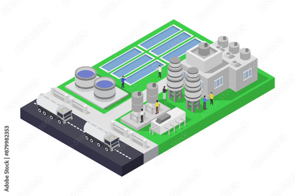 Desalination plant isometric Desalination plant isometric