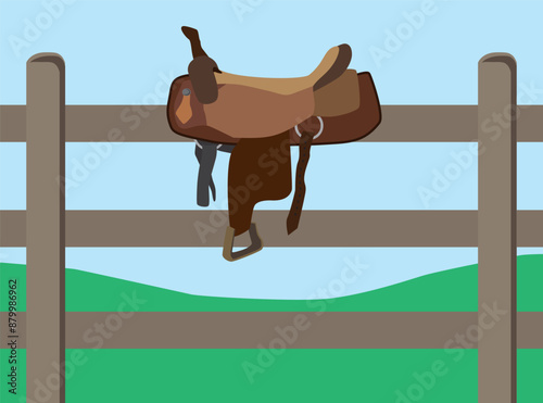Saddle on Fence