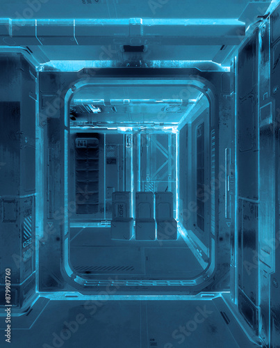 Fototapeta Naklejka Na Ścianę i Meble -  inside the space station