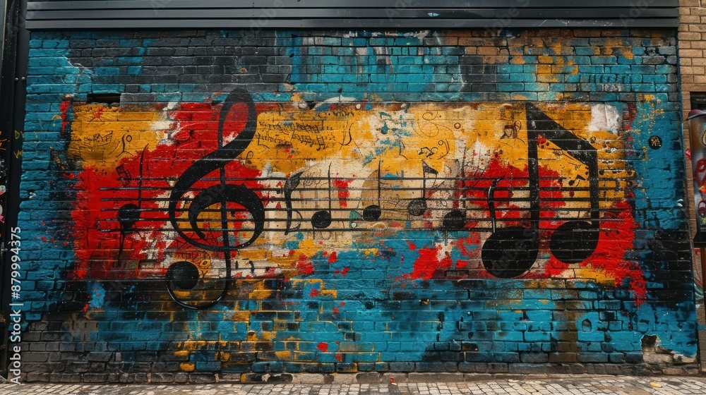 Fototapeta premium Musical Graffiti