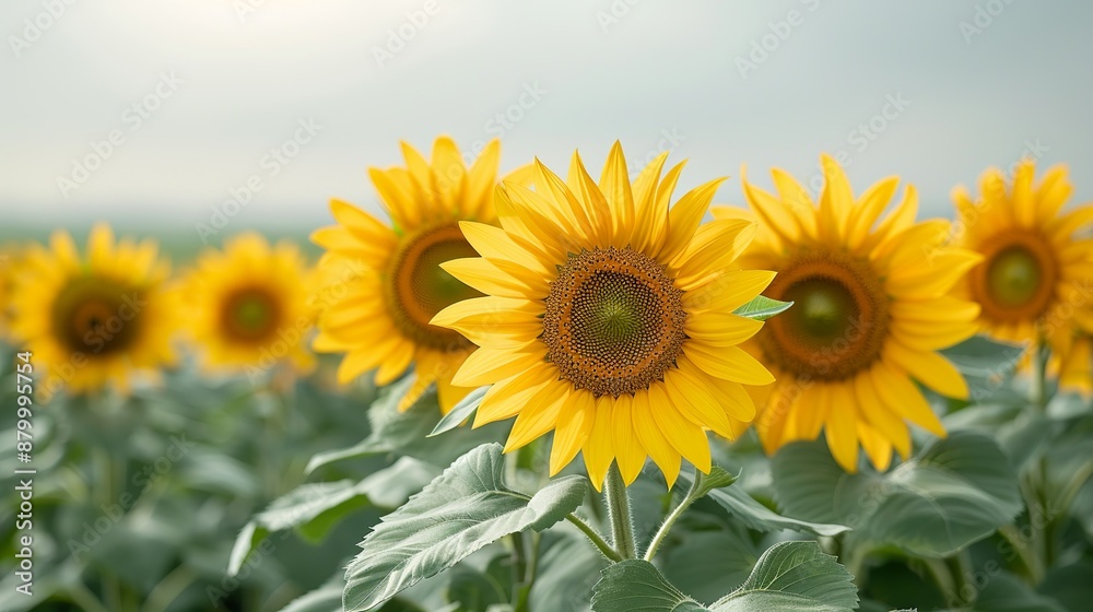 A picturesque country landscape with a field of sunflowers under the warm rays of the sun symbolizing the beauty and abundance of nature Illustration, Image, , Minimalism, A picturesque country landscape with a field of sunflowers under the warm rays of the sun symbolizing the beauty and abundance of nature Illustration, Image, , Minimalism,
